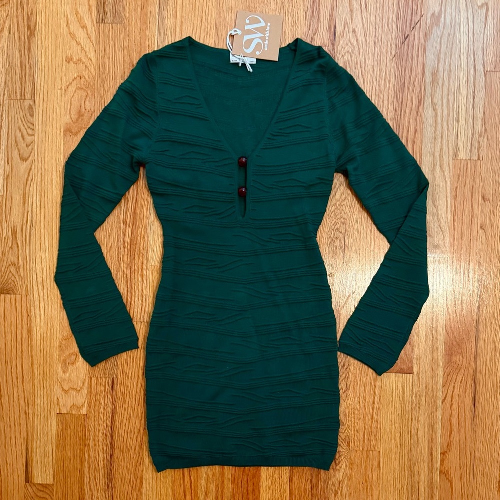 Seven Wonders Modella Mini Dress in Emerald Green Size S New with Tags